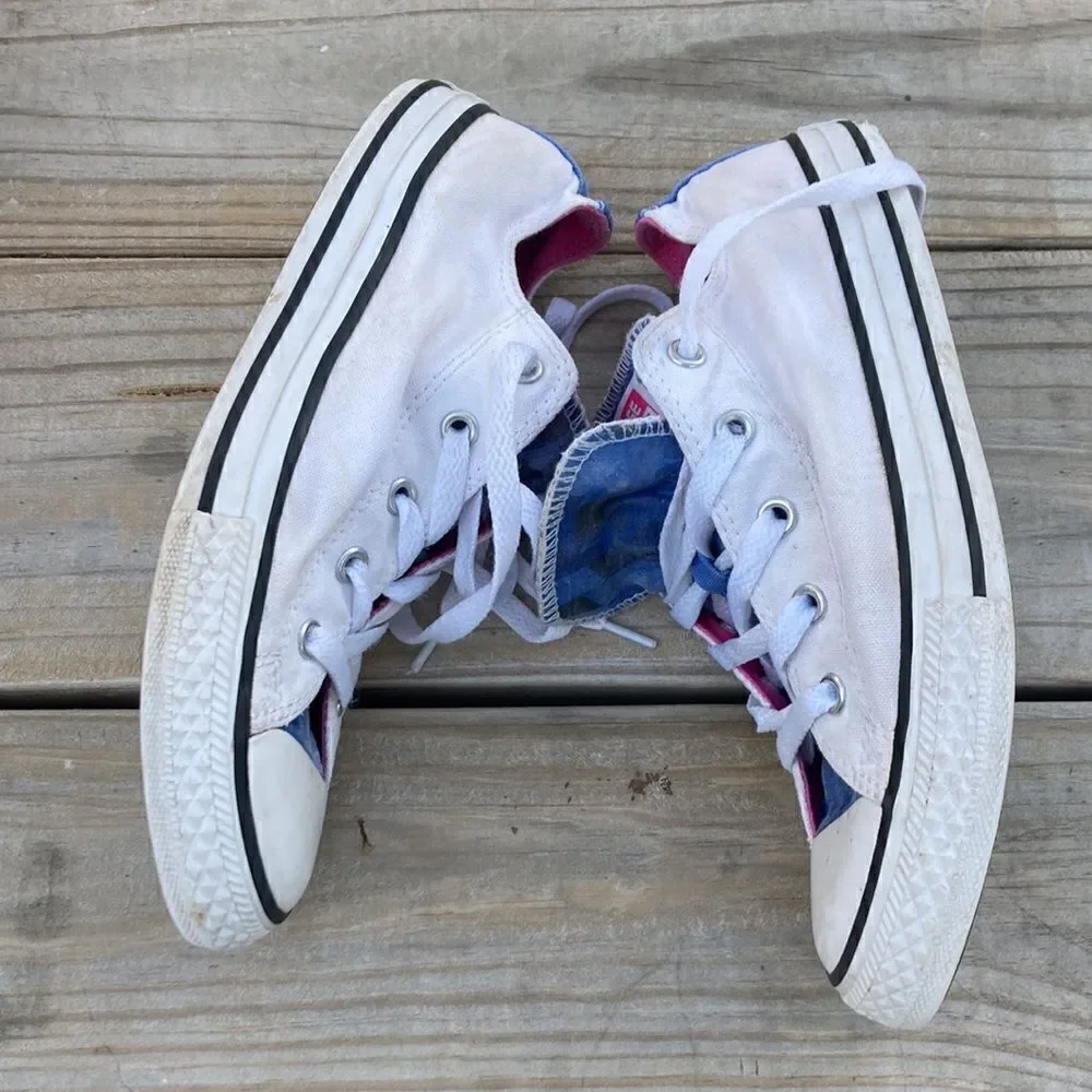 Converse All Star CTAS Double Tongue White/purple  Sneakers